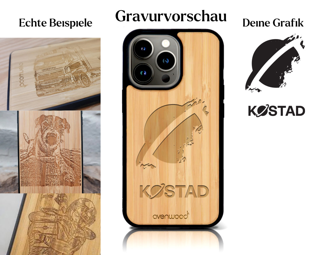 INDIVIDUEL iPhone 15 Pro bambou plastique